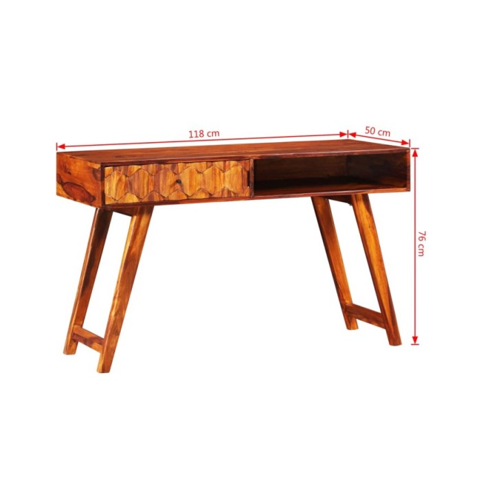 Table d'écriture Bois massif de Sesham 118 x 50 x 76 cm
