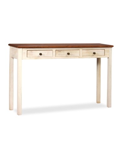 Table console Bois de manguier Sesham massif 120x30x76 cm