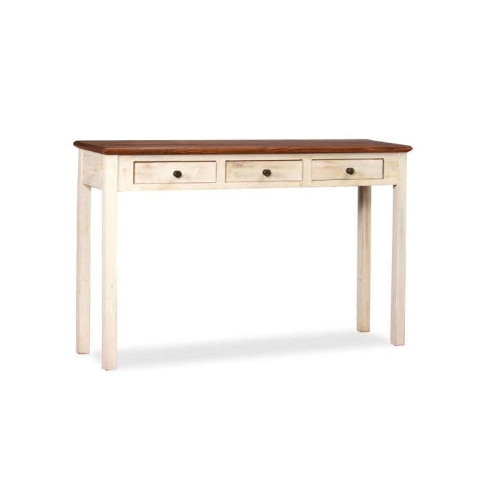 Table console Bois de manguier Sesham massif 120x30x76 cm