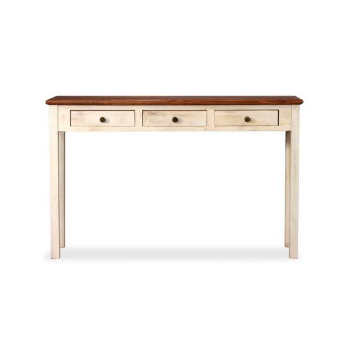 Table console Bois de manguier Sesham massif 120x30x76 cm