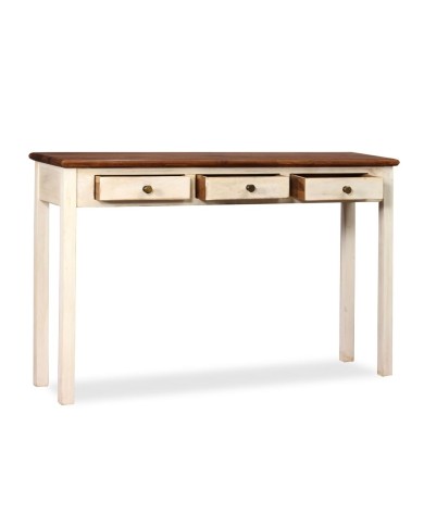 Table console Bois de manguier Sesham massif 120x30x76 cm