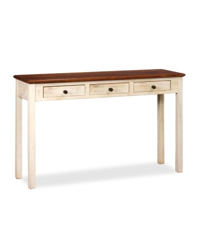 Table console Bois de manguier Sesham massif 120x30x76 cm