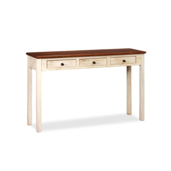 Table console Bois de manguier Sesham massif 120x30x76 cm