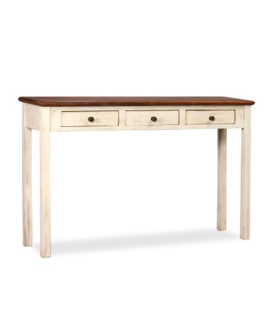 Table console Bois de manguier Sesham massif 120x30x76 cm
