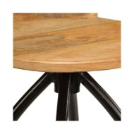 Chaises de bar 2 pcs Bois de manguier solide