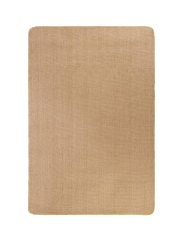 Tapis en jute avec support en latex 120 x 180 cm Naturel
