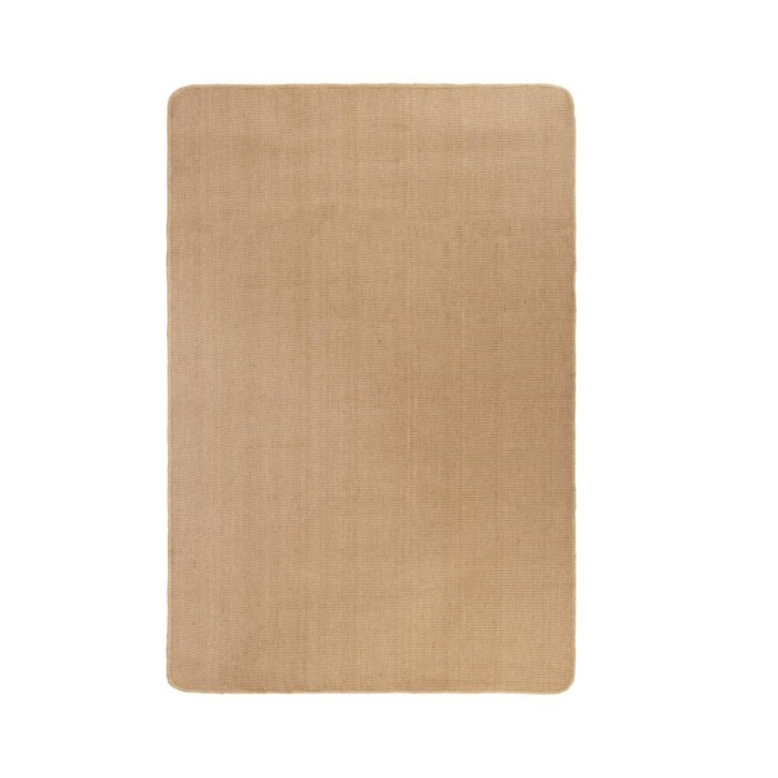 Tapis en jute avec support en latex 120 x 180 cm Naturel
