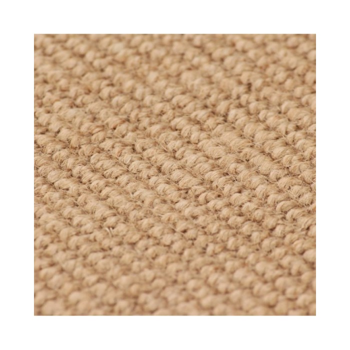 Tapis en jute avec support en latex 120 x 180 cm Naturel