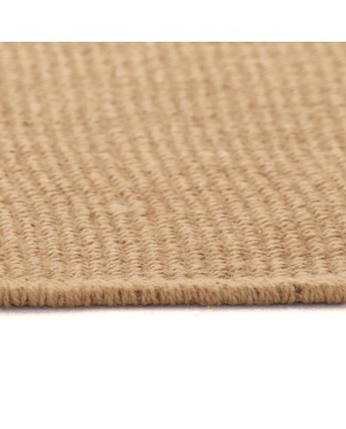 Tapis en jute avec support en latex 120 x 180 cm Naturel