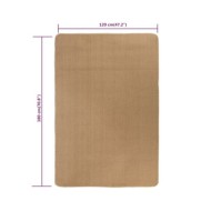 Tapis en jute avec support en latex 120 x 180 cm Naturel