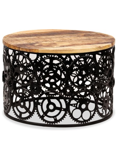 Table basse Bois de manguier massif 60 x 40 cm