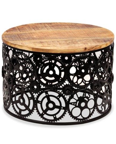 Table basse Bois de manguier massif 60 x 40 cm