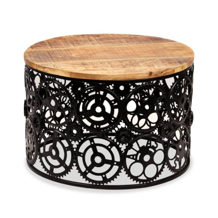 Table basse Bois de manguier massif 60 x 40 cm