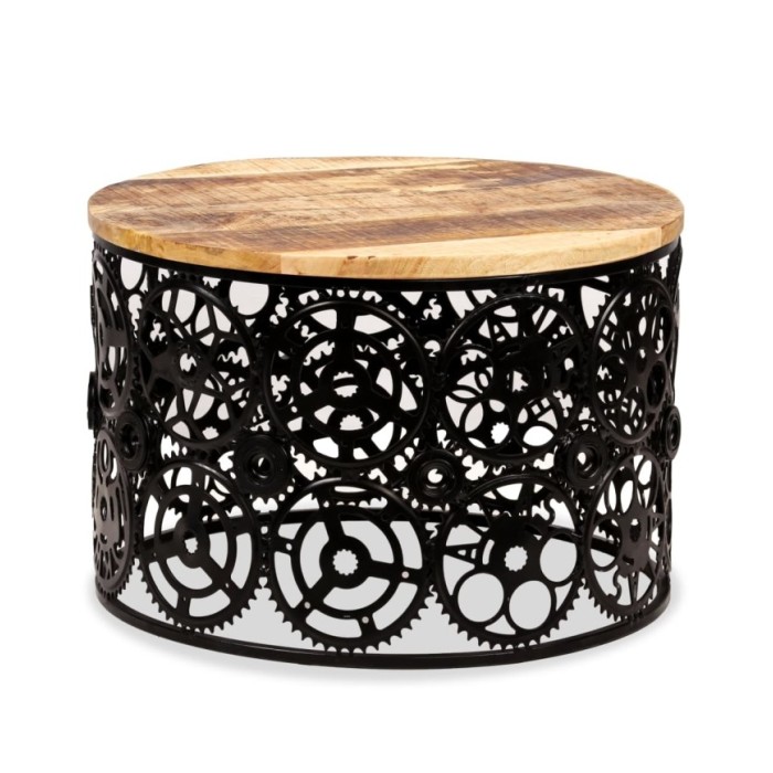 Table basse Bois de manguier massif 60 x 40 cm