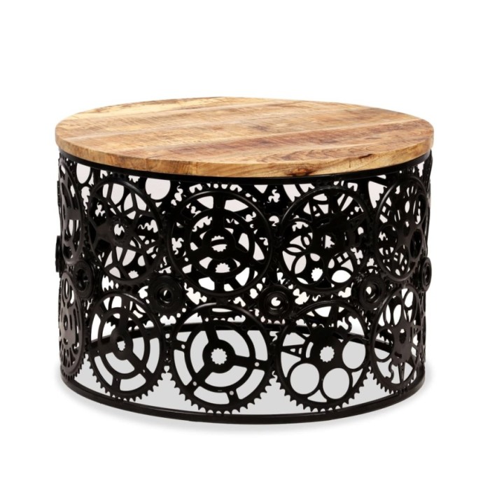 Table basse Bois de manguier massif 60 x 40 cm