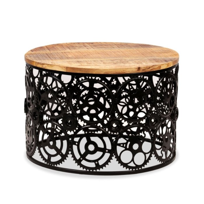 Table basse Bois de manguier massif 60 x 40 cm