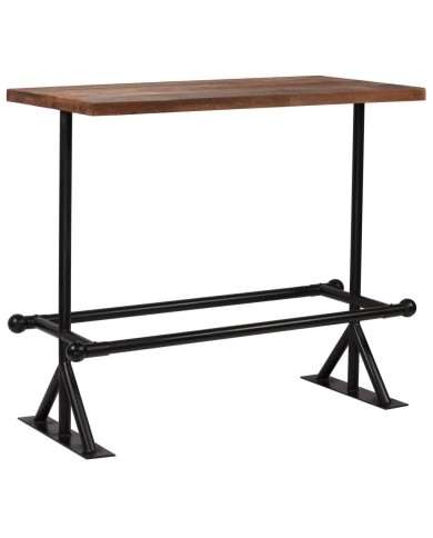 Mobilier de bar 5 pcs Bois de récupération massif