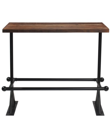 Mobilier de bar 5 pcs Bois de récupération massif