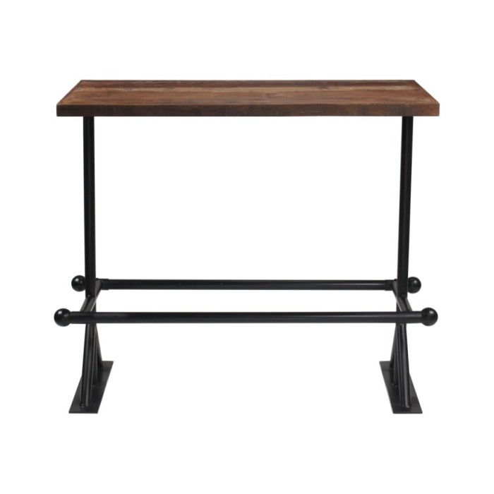 Mobilier de bar 5 pcs Bois de récupération massif