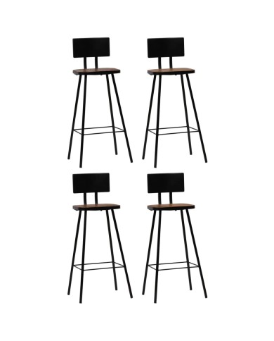 Mobilier de bar 5 pcs Bois de récupération massif