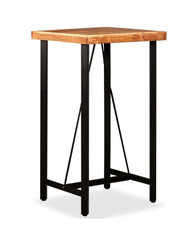Table de bar Bois massif d'acacia 60x60x107 cm