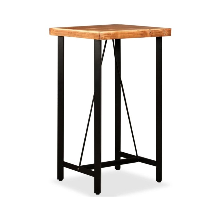 Table de bar Bois massif d'acacia 60x60x107 cm