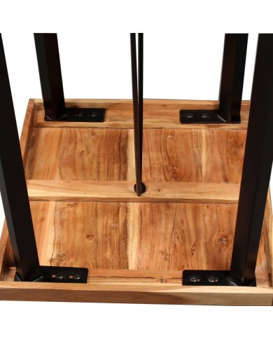 Table de bar Bois massif d'acacia 60x60x107 cm