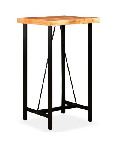 Table de bar Bois massif d'acacia 60x60x107 cm