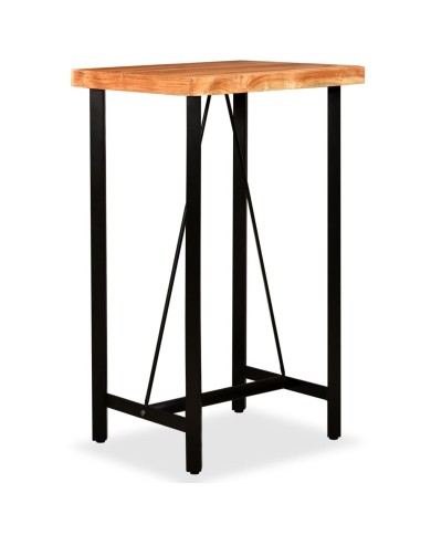 Table de bar Bois massif d'acacia 60x60x107 cm