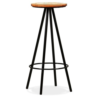 Tabourets de bar 2 pcs Bois massif de récupération