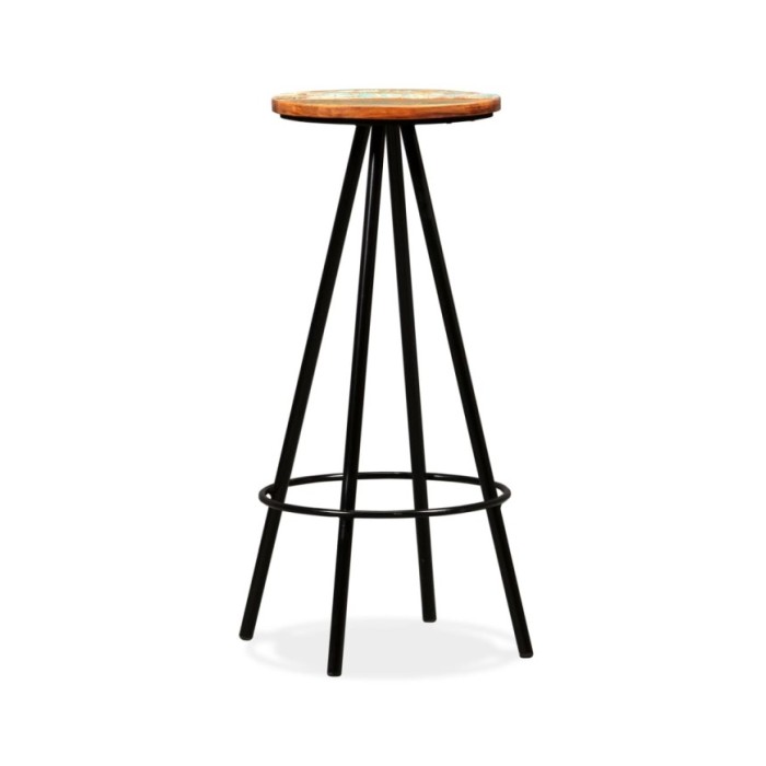 Tabourets de bar 2 pcs Bois massif de récupération