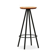 Tabourets de bar 2 pcs Bois massif de récupération