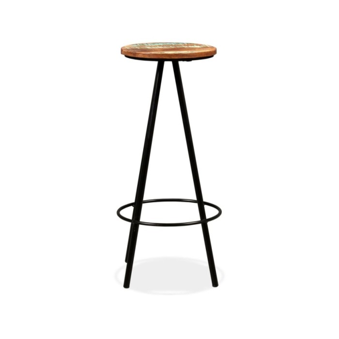 Tabourets de bar 2 pcs Bois massif de récupération