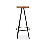Tabourets de bar 2 pcs Bois massif de récupération