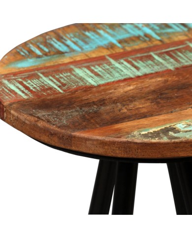 Tabourets de bar 2 pcs Bois massif de récupération