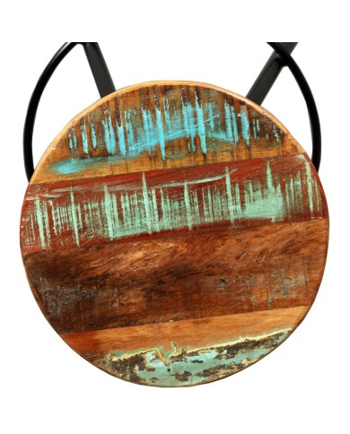 Tabourets de bar 2 pcs Bois massif de récupération