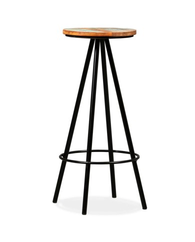 Tabourets de bar 2 pcs Bois massif de récupération