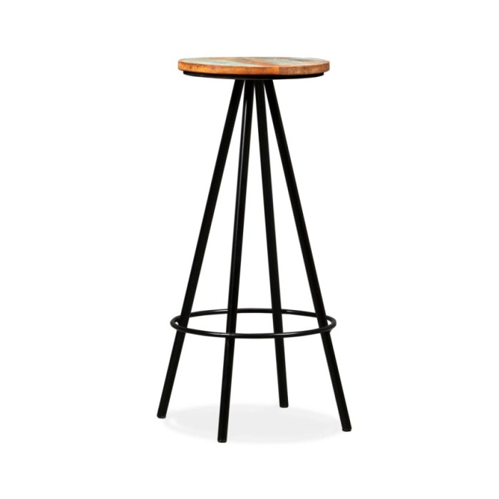 Tabourets de bar 2 pcs Bois massif de récupération