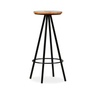 Tabourets de bar 2 pcs Bois massif de récupération