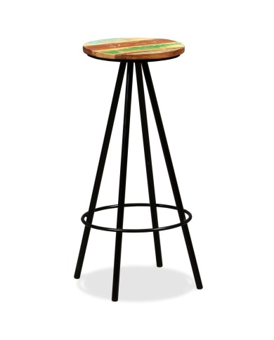 Tabourets de bar 2 pcs Bois massif de récupération