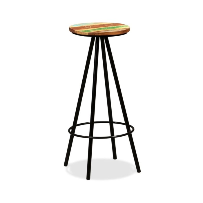 Tabourets de bar 2 pcs Bois massif de récupération