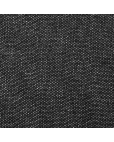 Chaises de salle à manger 4 pcs Gris foncé Tissu