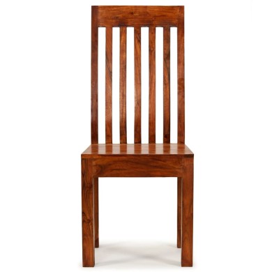 Chaise de salle à manger 2 pcs Bois massif avec finition Sesham