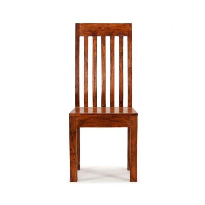 Chaise de salle à manger 2 pcs Bois massif avec finition Sesham