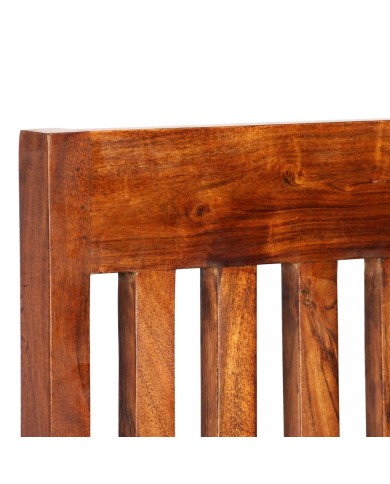 Chaise de salle à manger 2 pcs Bois massif avec finition Sesham