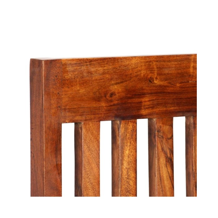 Chaise de salle à manger 2 pcs Bois massif avec finition Sesham