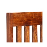 Chaise de salle à manger 2 pcs Bois massif avec finition Sesham