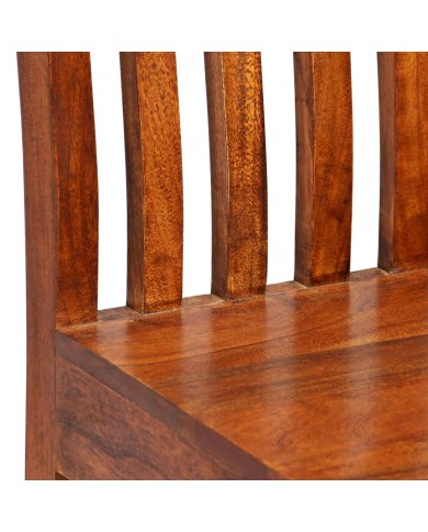 Chaise de salle à manger 2 pcs Bois massif avec finition Sesham