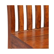 Chaise de salle à manger 2 pcs Bois massif avec finition Sesham