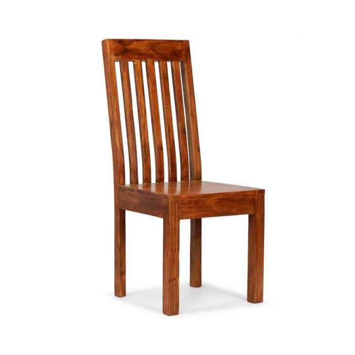 Chaise de salle à manger 2 pcs Bois massif avec finition Sesham